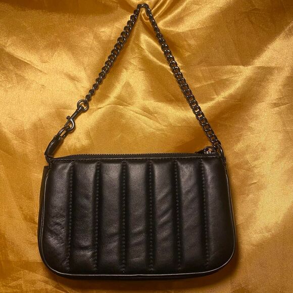 Coach Nolita 19 Quilted Black Leather Shoulder Bag w/ Gunmetal Hardware - Picture 8 of 8